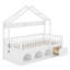 Lit bas Montessori, lumières DEL intégrées, garde-corps de sécurité, tiroirs de rangement et casier-898255853-898255858
