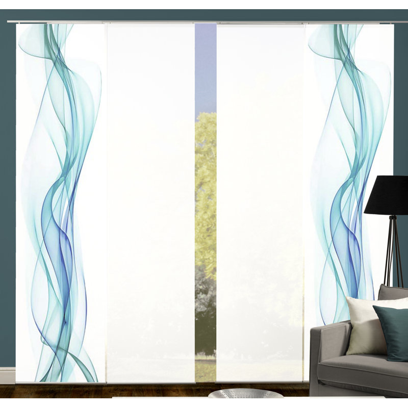 Randle Room Darkening Curtain Panel Pair, Petrol
