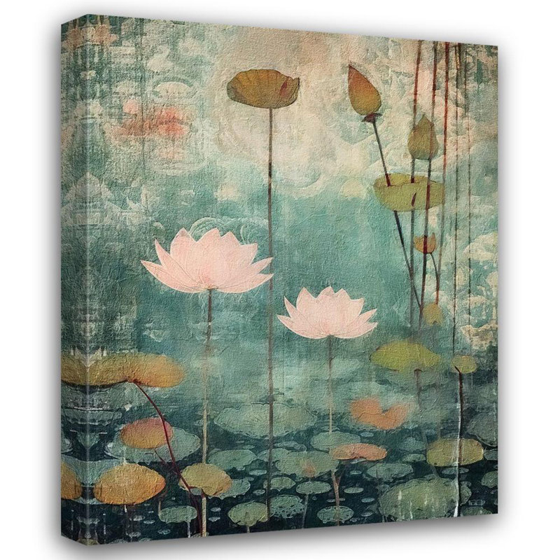 Art sur toile tendue par Red Barrel Studio® RileyB Gallery: zen, fleurs de lotus 12