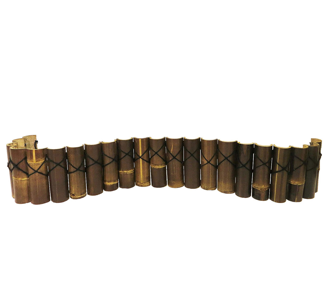 10'' H x 72'' W Dark Brown Bamboo Lawn Edging MGP