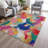 Machine Washable Indoor/Outdoor Xhevrie Blush Rug-962267430