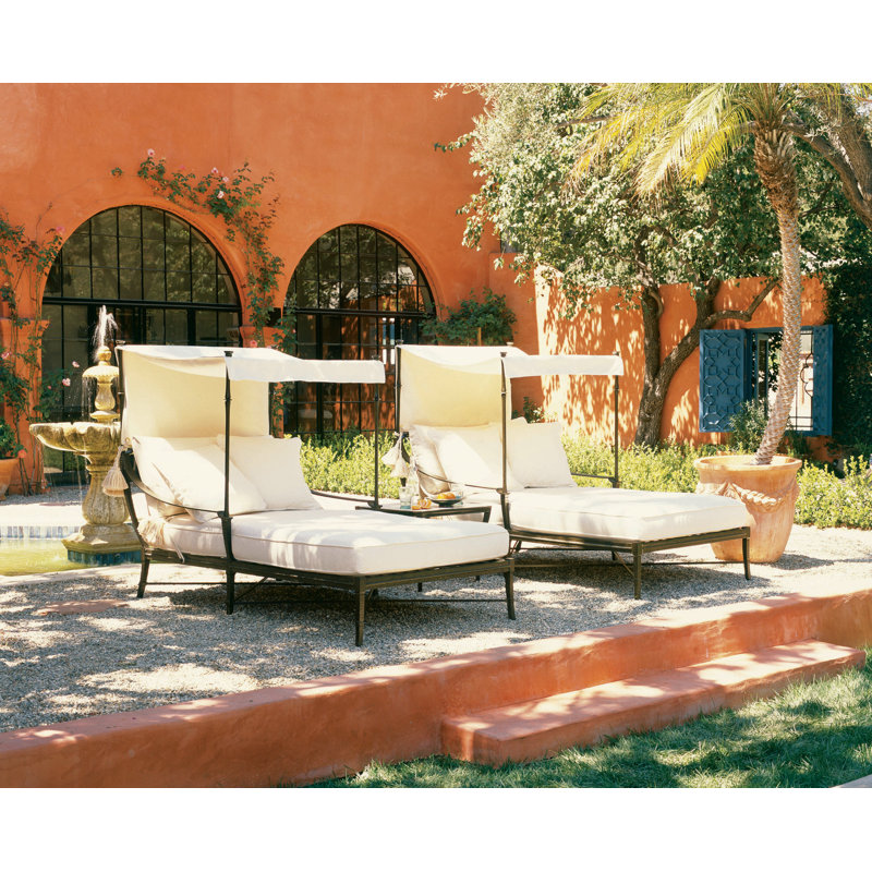 Andalusia Outdoor Chaise Lounge, Beige 71627L22