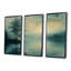 Brouillard d'hiver, paysage de lac romantique, ensemble de salon Wall Art-752912346-752912349