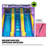 POP JUMP 16ft Ice Pop Inflatable Dual Lane Slide with Pool for Kids & Adults, Include Blower