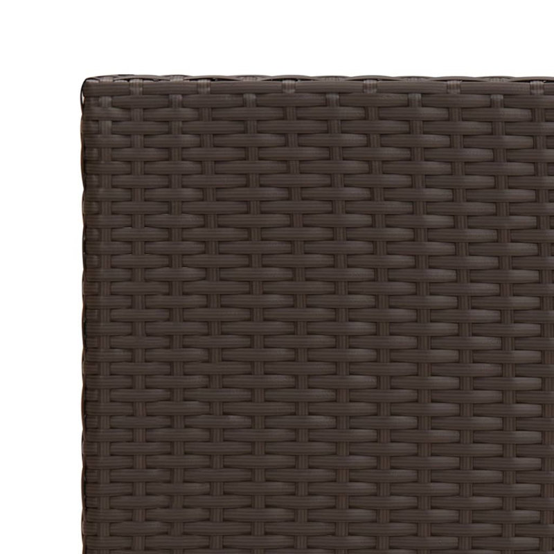 Linaya Rectangular Outdoor Side Table - 55 cm W 45 cm D, Brown