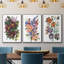 "Garden Bouquets I", reproduction sur toile 3 pièces-148976462-148976465