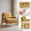 Ensemble de 2 chaises avec accoudoirs en chenille 30 po Mid-Century-101249415