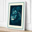 Lion in Linocut Japandi - Wrapped Canvas-285199437-285199474