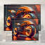 Single Picture Frame LED Illuminated Wall Art Wall Art on Glass / Aluminium-126347901