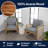 Gable Modern Teak Brown Acacia Wood Indoor/Outdoor Patio Armchair with Gray Cushions & Woven Rope for Porch, Sunroom-891949027