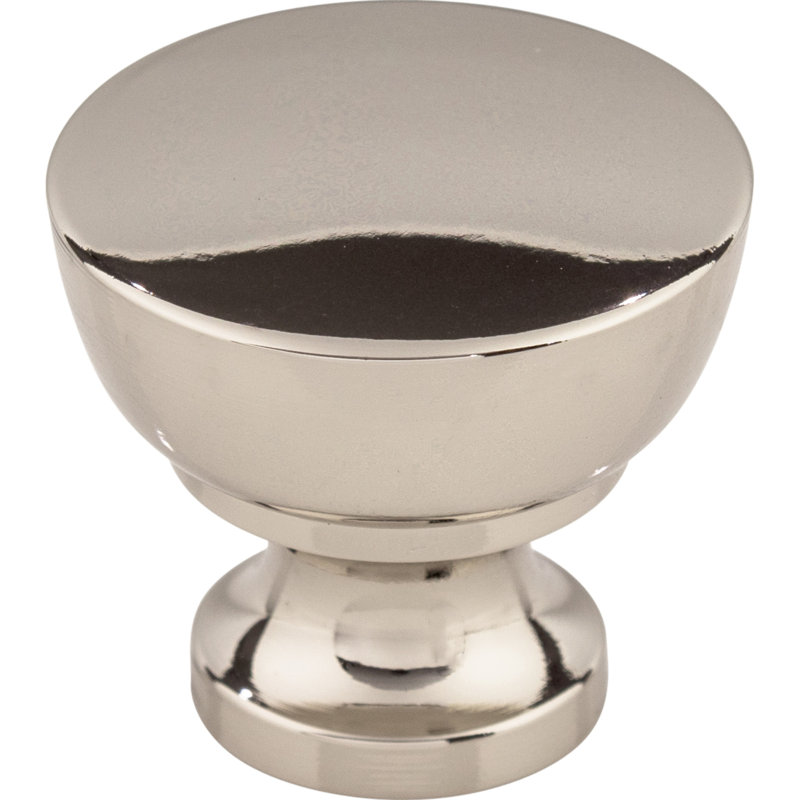 Bergen 1 1/4" Diameter Mushroom Knob, Polished Nickel