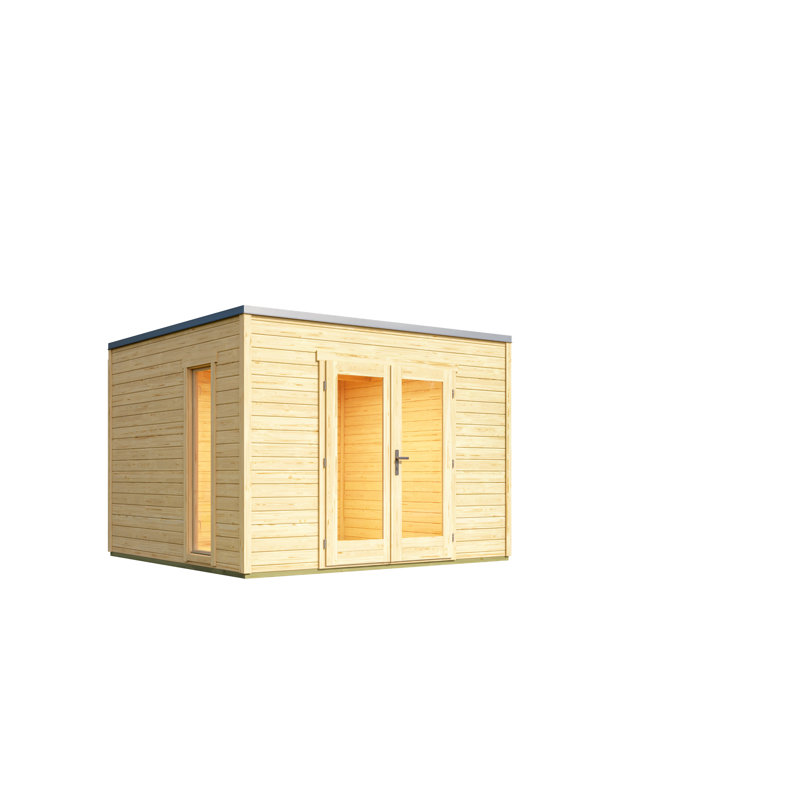 Lasita Palermo 1 - 10 x 10 Ft. Flat Roof Summerhouse With Single Glazing (28mm)