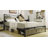 Queen Bed Frame With Headboard, Led Bed Frame With Charging Station, Storage Bed With 2 Wooden Drawers-1028532643-1020760812