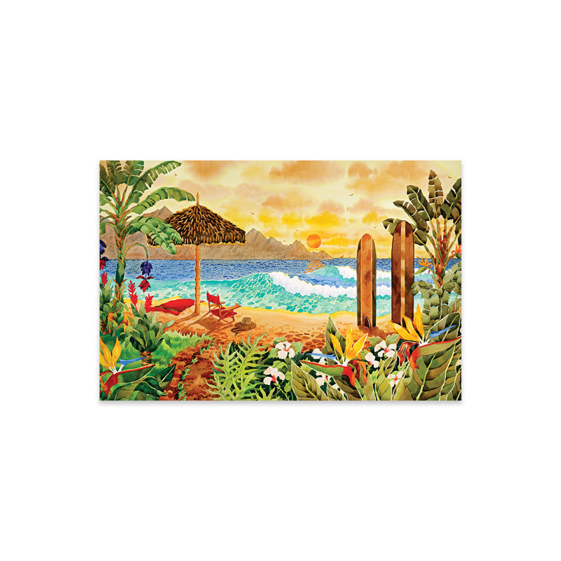 Surfer sur les îles par Robin Wethe Altman - impression non encadrée, H 16 po x l 24 po x P 0,25 po