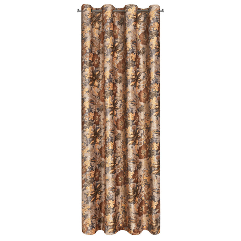 Aalyssa Blackout Curtains Single Panel, Red