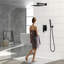 Luxueuse poignée simple 2 jets 10 po Tête de douche murale murale avec robinet de douche à main-108989392