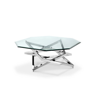 Glass Top Single Coffee Table