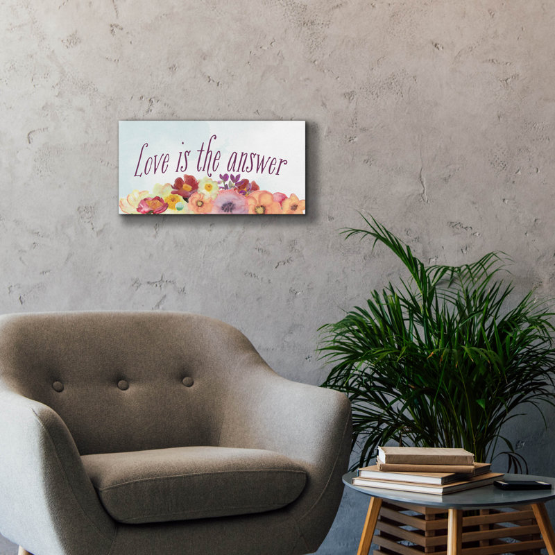 Toile épique Graffiti «Faith Hope Love Collection D» par Alicia Longley, 24 po x 12 po