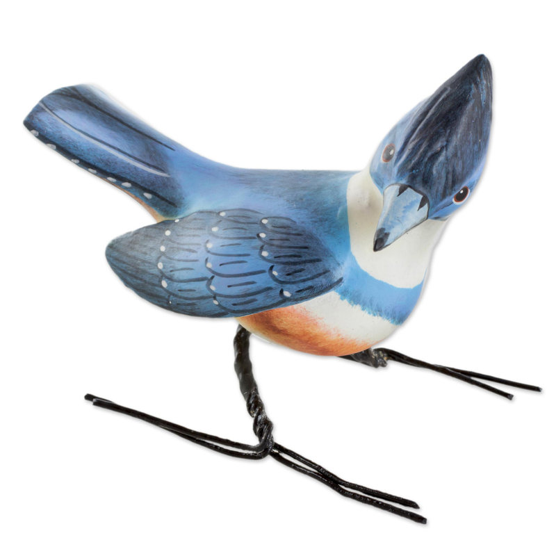 Figurine en céramique Kingfisher