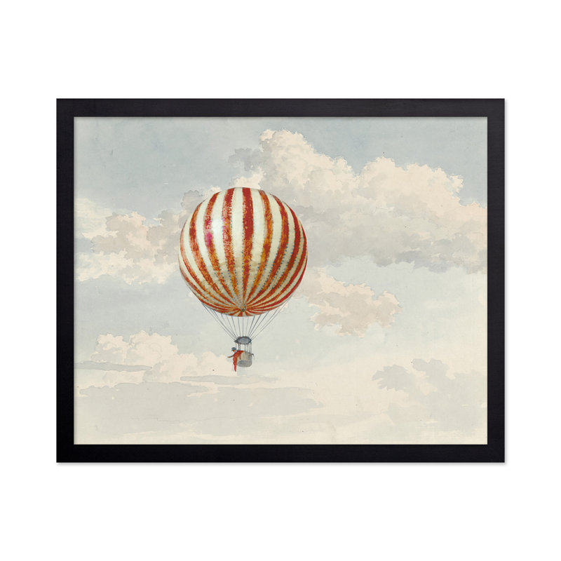 Peinture de ballon, Black Framed, Poster, 11"H x 14"W