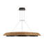 Sean Lavin Noa Large LED Ring Chandelier in Bronze with Washed Black Sea Grass shade-717365075-717365087-717365086