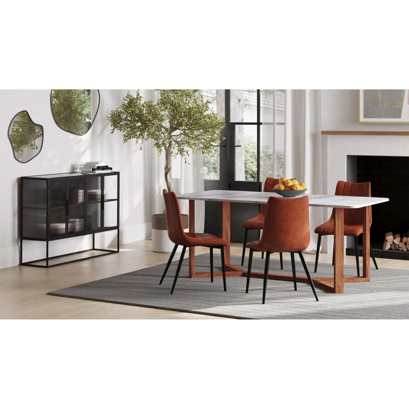 Hollins 71.5'' Marble Dining Table
