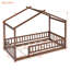 Structure de lit en bois avec toit et clôture pour enfants et adolescents-1968321922-1968321949