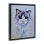Cadre flottant chat pastel aux yeux bleus, design par Tatiana Roberts