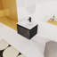 Meuble-lavabo mural 24 po avec lavabo en céramique et porte d'armoire à fermeture en douceur, ensemble KD