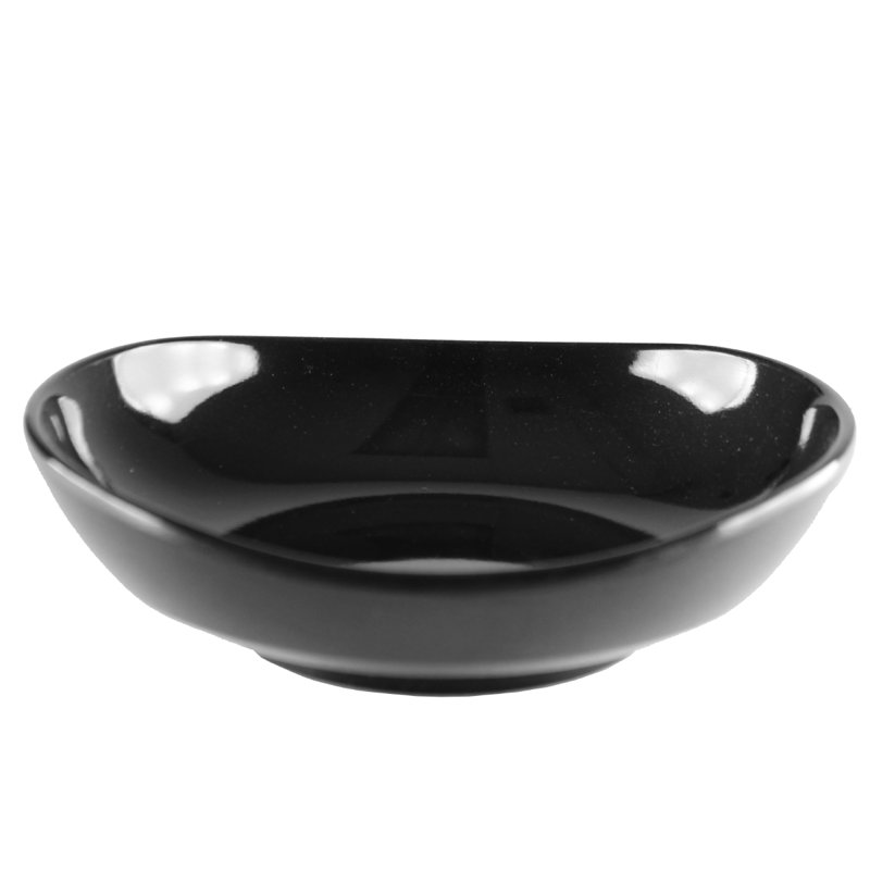 Soucoupe ronde 3,5 po en mélamine Lowrys, Noir
