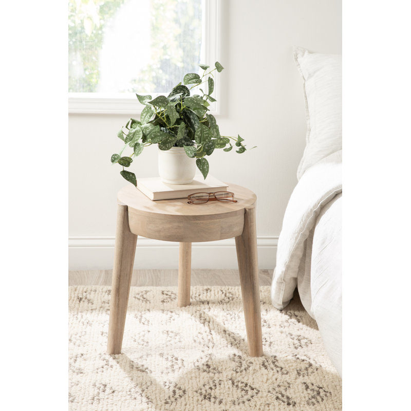 Table d'appoint ronde en bois