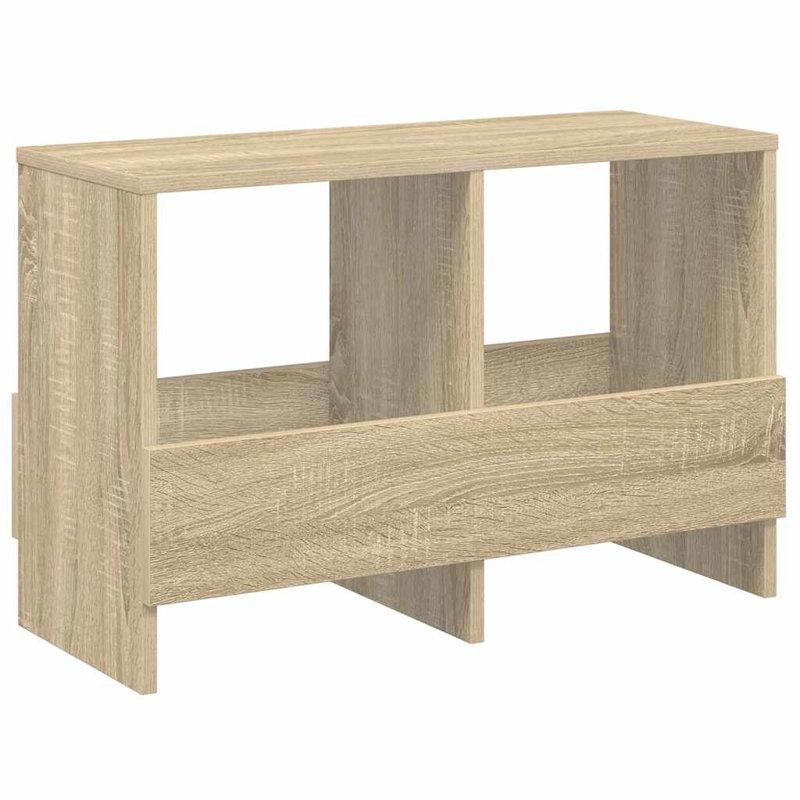 Wood Free Standing Magazine Rack, Beige