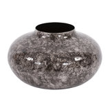 Marbled Aluminum Metal Table Vase