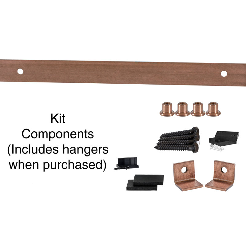 Ensemble de quincaillerie de porte de grange simple standard I-Shape Premium, 72 po, Sou neuf