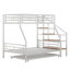 Lit superposé simple au dessus d'un futon en métal avec lit gigogne-95188811