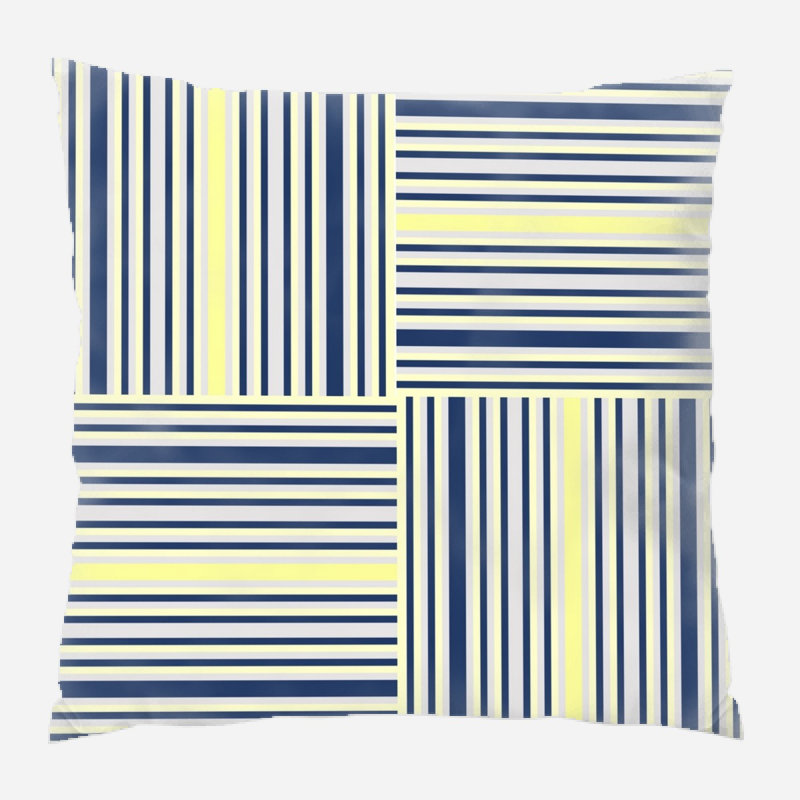 Coussin décoratif rayures