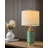 20"retro Green Resin Table Lamp Set Suitable For Living Room,bedroom,bedside Table Office