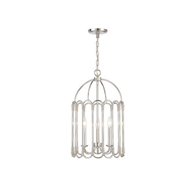 Argente Wrought Iron 3-Light Chandelier