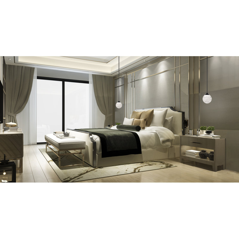 Quest 1 - Light LED Pendant, Aged Brass