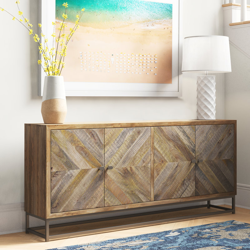 Buffet en bois de manguier de 68 po de largeur Stratton