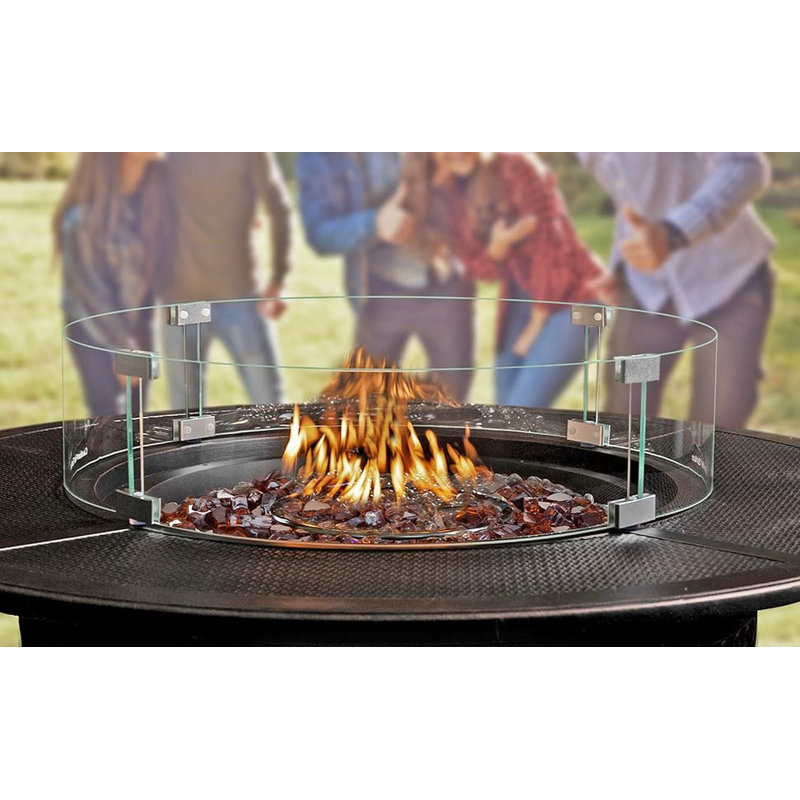 Burnt Bronze Reflective Tempered Fire Glass for Fire Pits