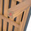 Chaise longue d'extérieur en acacia