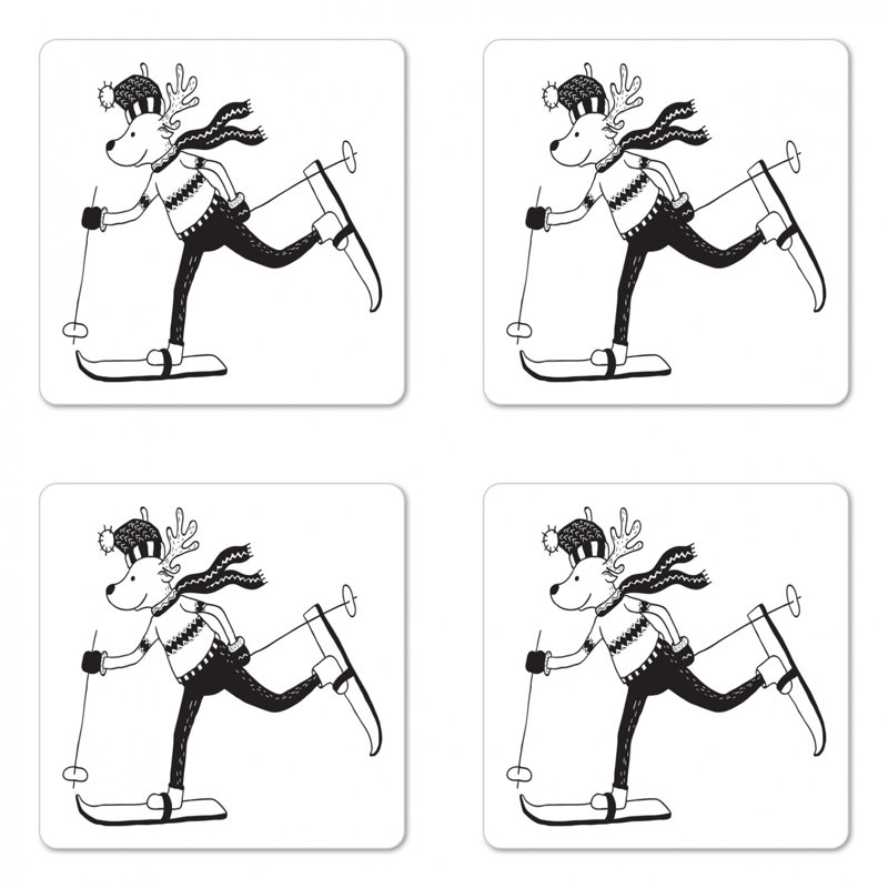 Square 4 Piece Coaster Set