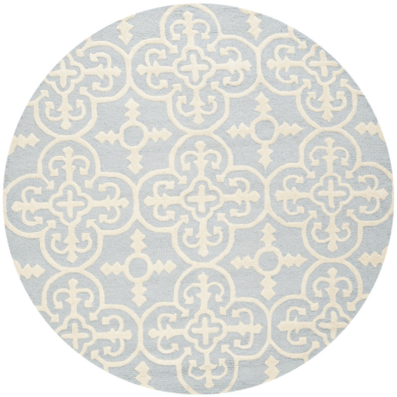 Cambridge Hand Tufted Wool Oriental Rug, Round 8'