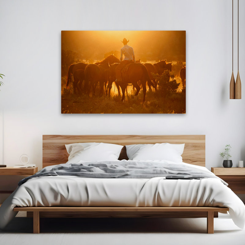 «Motion Out» - photographie figurative, art de cowboys et de cowboys, H 60 po x l 40 po