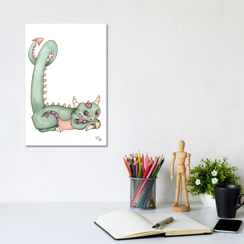 Monster Letter L by Might Fly Art & Illustration - Wrapped Canvas Print, 20.32 cm H x 30.48 cm W