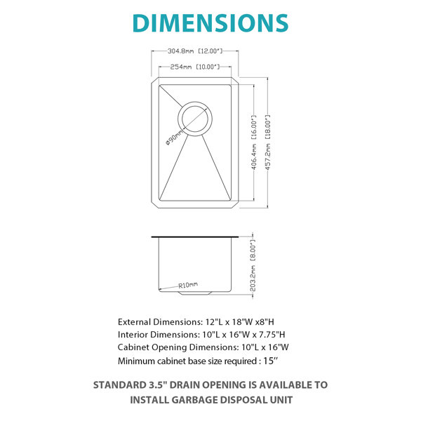 Dimensions du produit