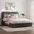 Bensu Boucle Upholstered Platform Bed-1503004643-1503004644