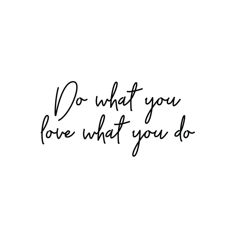 Do What You Love - Wrapped Canvas Print, 30cm H x 30cm W x 3.8cm D