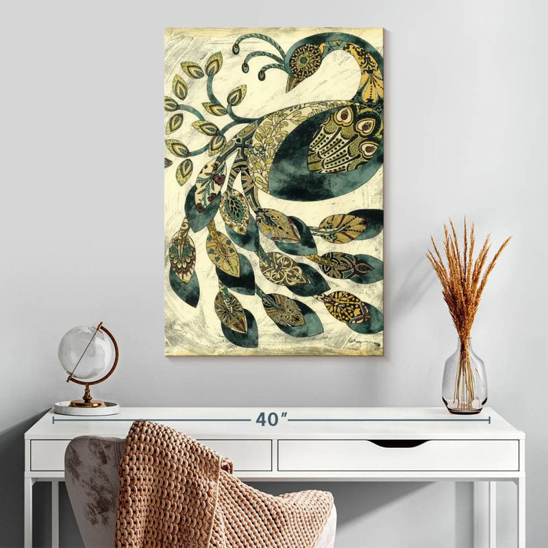 Brampt Royal Peacock II, 30" H x 20" W